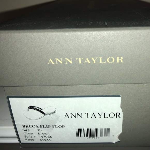 FINAL! Ann Taylor Brown Beaded Sandals - Picture 3 of 3